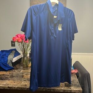 University of Tulsa polo size XL blue